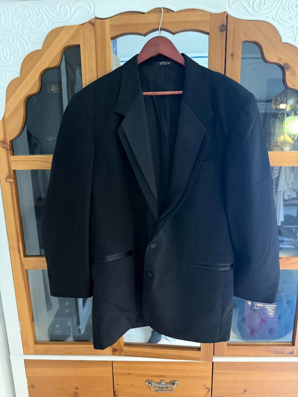 Oscar de la Renta Formal Suit Jacket in Black Size 44L